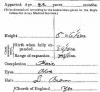 Description from enlistment papers 1914 aged 22